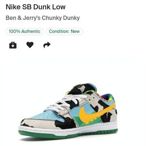 Ben and Jerry's Nike sb (chunky dunks)